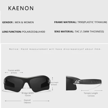 Semi-Rimless blagovne Znamke Kaenon X-Kore Polarizirana sončna Očala TR90 okvir moških Zrcalni objektiv Ribolov sončna očala UV400 Novo Prispeli 2021