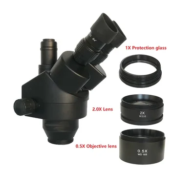 3,5 X-90X Neprekinjeno Stereo Zoom Mikroskop, Trinocular Mikroskopom + 0.5 X 2X Pomožni Cilj Objektiv C nastavek SZMCTV 1/2