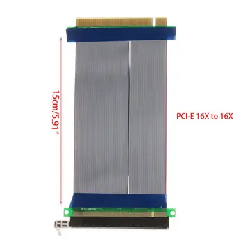 Računalnik Kabli Konektorji PCIe 16X PCI Express, PCI-E 16X, da 16X Riser Extender Sim Adapter Prilagodljiv Podaljšek NOVE