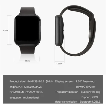 2020 NOVO iwo 11 Pametno Gledati moški Ženske GPS Bluetooth Serije 5 44 Brezžični Polnilnik iwo11 Smartwatch za Apple IOS, Android ura