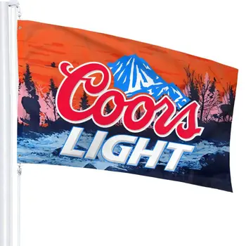Coors Light Zastavo 3x5 FT Športih na Prostem Banner Vrt, Hiša, Dom Dekor Nastavljiv Zastavo odpornost proti bledenju