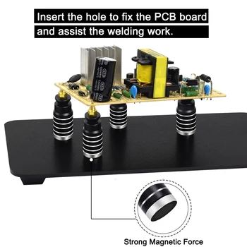 NEWACALOX Magnetni gibljiva Roka PCB Board Določen Posnetek Spajkanje Tretje Ročno Varjenje Postaje Spajkalne Držalo Orodja za Popravilo