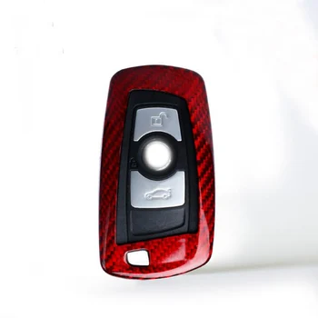 Rdeča Ogljikovih vlaken Tipko lupini tipko pokrov so Primerni Za BMW F20 F30 F06 F32 F01 F07 F10
