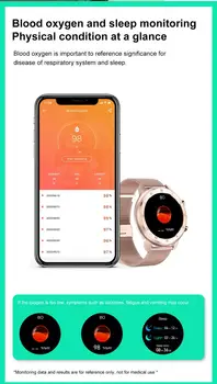 VOHE EKG Pametno Gledati 2020 Ženske Smartwatch IP68 Vodotesen Krvni Tlak Monitor Fitnes Zapestnica Band Za Android, Apple Xiaomi