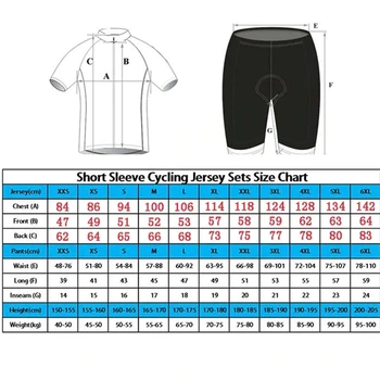 MMR equipe cyclisme maillot ciclista poletje kolesarjenje oblačila moških, določene mtb kolesarski Belo majico, hlače, hlače z oprsnikom, gel blazina mtb kolo
