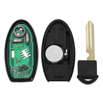 Brez ključa-go 2 gumb smart remote key FSK 434MHz PCF7945M/4A Hitag AES čip za Nissan X-trail Pulsar S180144102