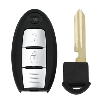 Brez ključa-go 2 gumb smart remote key FSK 434MHz PCF7945M/4A Hitag AES čip za Nissan X-trail Pulsar S180144102