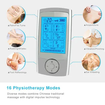 Deset Pralni Mišični Stimulator ABS Electrostimulation Digitalni Terapijo, Akupunktura, Masaže za Lajšanje Bolečin Zdravljenje Impulz Massager