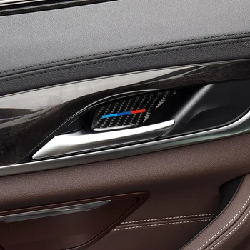 Za BMW Serije 5 G30 G38 528i 530i Ogljikovih Vlaken Nalepko Avtomobilska Vrata, Znotraj Ravnati Skledo Kritje Avto Nalepke Auto Notranje zadeve Styling