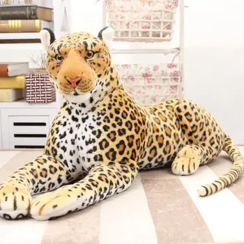 87 cm Velikan veliki Leopard Plišastih Mehko Veliko Polnjene Živali Big Džungle Igrače Božič Darilo Igrač, Plišastih tToys
