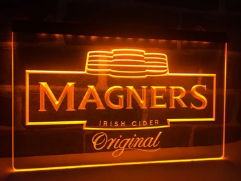 LE148 - Magners Irski Jabolčnik Pivo Bar Pub LED Neon Luči Prijavite doma dekor obrti