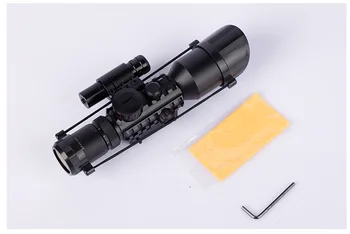 M9 10X Taktično Optičnih Rdečo, Zeleno Osvetljen Riflescope Holografski Reflex 4 Reticle Rdeča Zelena Pika Combo Lov Področje uporabe