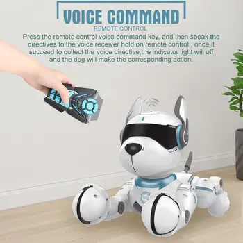 Daljinski Upravljalnik Pametni Stunt Robot Pes Zgodnjega Izobraževanja Smart & Ples Robot Igrača Za Psa Posnemajo Živali, Mini Pet Dog, Robot Igrača