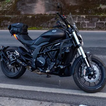 502C Motocikel Celoten Sistem Izpušnih Sredi Povezavo Cevi Motocikla, Lasersko Označevanje Za Benelli iz Ogljikovih Vlaken Glušnik Za Benelli 502C
