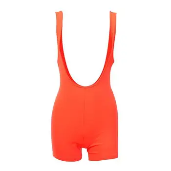 Bodycon igralne obleke Ženska Spandex Jumpsuit Poletje Seksi Neon Obleke za Ženske Obleke 2019 Playsuit