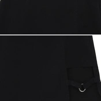 Korejski Slog Žensk Poletje Harajuku Seksi Nezakonitih Visoko Pasu Povoj Krilo Ženski Črni Gothic Mini Bodycon Kratko Krilo Clubwear