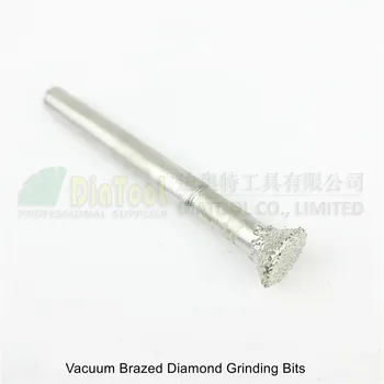 DIATOOL Kolenom 6 mm 5pcs Vakuumske Brazed Diamond Brušenje Glav #7 Bitov Burs
