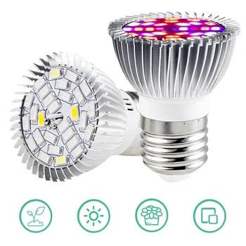 LED Grow Light Celoten Spekter 10W 30W 50 W 80W E27 LED Raste Žarnice za uporabo v Zaprtih prostorih Hydroponics Cvetje, Rastline, LED Lučka za Rast