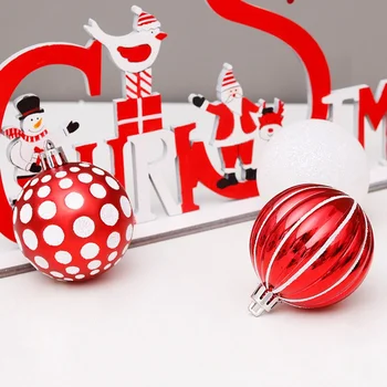 Plastični Božični Kroglice 2021 Božič, Božični Okraski za Dom Božično Drevo Obesek Okraski 30pcs 6 cm