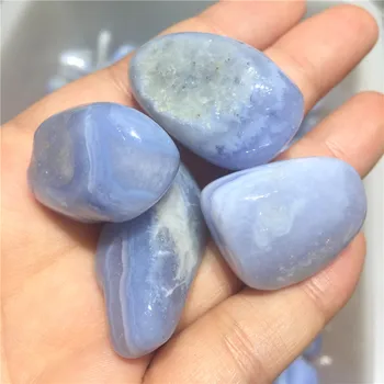 100 g Naravnih Agate kamen poliran Modra Čipke agate padle kamni za Dom Dekor