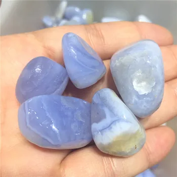 100 g Naravnih Agate kamen poliran Modra Čipke agate padle kamni za Dom Dekor