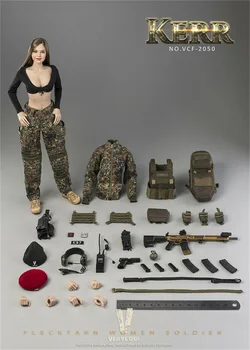 Na Zalogi VERYCOOL VCF-2050 1/6 Deban Prikrivanje Ženski KERR Premično Vojak celoten sklop ukrepov slika Model Vojak Dekliška Oblačila
