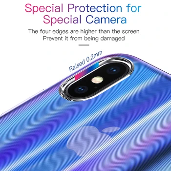 Baseus Luksuzni Aurora Primeru Za iPhone Xs Max XR Xs Zajema Gradient Težko PC Plastična Zaščitna torbica Za iPhoneXs Hrbtni Pokrovček Telefona