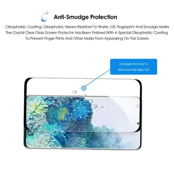 3D ukrivljen, kaljeno steklo za Samsung Galaxy S20 Ultra S 20 Plus S20ultra S20plus full screen protector 9H HD zaščitno folijo