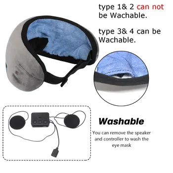Spanje Slušalke Bluetooth Masko Spanja, Brezžični Spanja Oči Masko Slušalke Potovanja Oči Odtenkih z vgrajeni Zvočniki Mikrofon za Prostoročno mic