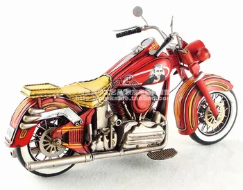 Retro kovanega železa Ameriški dekorativne umetnosti in obrti, motorno kolo, retro motocikli modeli okraski starinsko