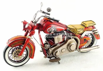 Retro kovanega železa Ameriški dekorativne umetnosti in obrti, motorno kolo, retro motocikli modeli okraski starinsko
