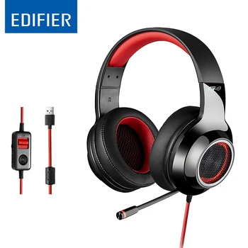 EDIFIER G4 Gaming Slušalke Virtualni 7.1 Zvok Kanali z Vibracijami Učinek USB Žična Hrupa Izolacijo Uho Skodelice Igralec Slušalke