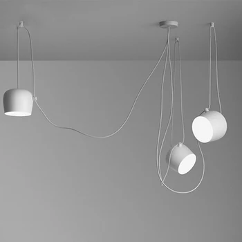 Nordijska DIY ustvarjalne Osebnosti Kabel Lestenci restavracija kavarne sodobna notranja osvetlitev oblačili LED Art bobni obesek lučka