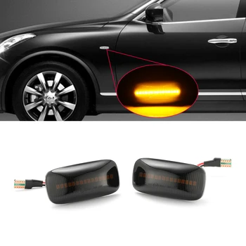 2pcs/par Dynamic LED Vključite Signal Strani Marker Svetlobe Zaporedno Blinker Lučka Za Nissan Almera N15 95-00 Maxima 95-00