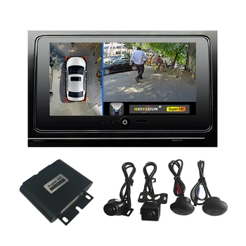 1080P HD 360 Bridview Surround Avto Monitor Sistem, Panoramski Pogled, Vse krog Prikaz kamer z DVR snemanje USB za vse avto