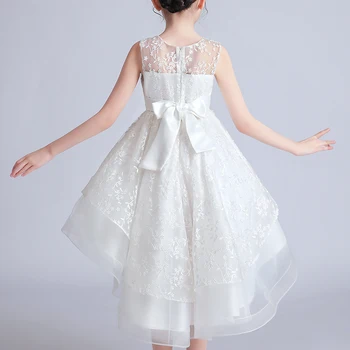 Nova Zasnova Otroci Obleko Za Deklice svate Prikrojevanja Elegantno Princesa brez Rokavov otroške Obleke 1243
