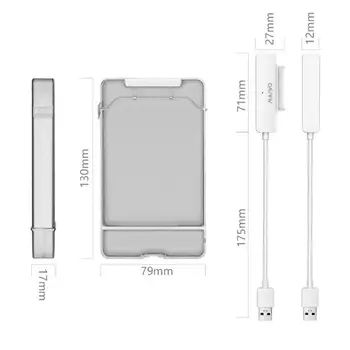 MAIWO K104 2.5 inch USB3.0 SATA HDD Ohišje Trdega Diska v Ohišje Ohišje za 2,5-palčni SATA Serial Hard Disk v 9.5 mm