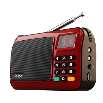 AM05-Rolton W405 Mini Prenosni Radio FM Zvočnika Predvajalnik Glasbe TF Kartice, USB, za PC, IPod Telefon z LED Display-em