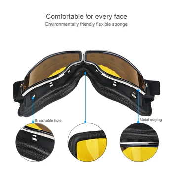 Zložljivi Retro Motocikli Očala Letnik Moto Biker Kolesarska Očala Skuter Očala