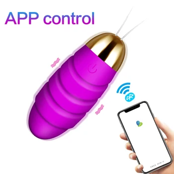 9 Pogostost APLIKACIJE Bluetooth Inteligentni Daljinski Nadzor Vibracij Sex Igrače Bullet Vaginalne Žogo z vibriranjem G - Spot Massager Vibratorji