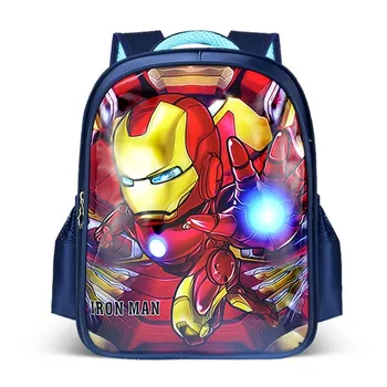 Disney Superheroj Primarni Schoolbags Spider-Man, Iron Man, Risanka Tiskanje Nahrbtnik za Otroke Nepremočljiva Vrečke Božična Darila