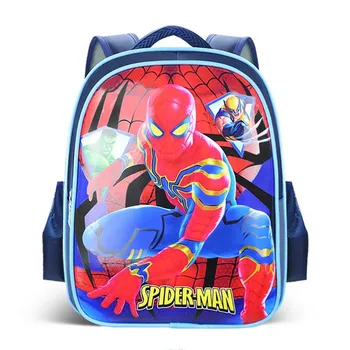 Disney Superheroj Primarni Schoolbags Spider-Man, Iron Man, Risanka Tiskanje Nahrbtnik za Otroke Nepremočljiva Vrečke Božična Darila