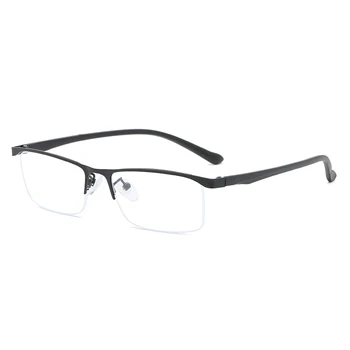 Ahora Anti Modra Svetloba Obravnavi Očala Kovinski Pol Okvir Poslovnih Prebyopia Očala Daljnovidnost Očala Z Dioptrije+1.0+4.0