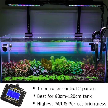2PCS PopBloom led luči akvarij napeljave za rastline sladkovodni akvarij svetlobe krmilnik posajene aquarium led cev Turing30