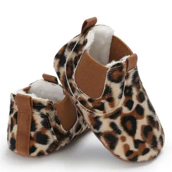 Emmababy Usnjeni čevlji Newborn baby dekle srce jeseni čipke Leopard prvi walker, superge, copati za malčke, classic, priložnostne čevlji