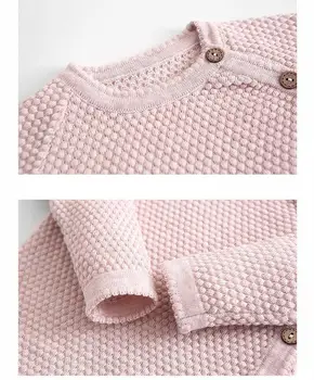 Undefined otroška oblačila določa zimo pomlad Priložnostne baby dekleta fantje oblačila novorojenčka pletenje pulover vrhovi + hlače domov nosijo pižamo