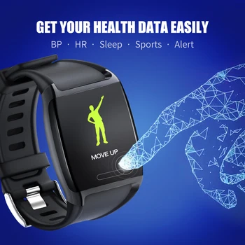 Pametno gledati V2 zapestnica velik zaslon Monitor Srčnega utripa, krvnega tlaka Push Sporočilo iOS Android Športna Fitnes Tracker Manžeta