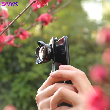 SANYK 4K 3X Telefon Telefoto Objektiv Multi-layer Coating Portret Objektiv Brez Popačenja