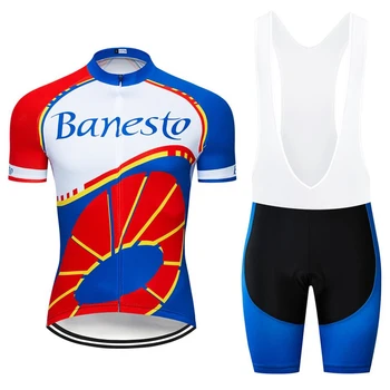 Banesto Ropa Ciclismo Kolesarski Dres Oblačila Bib Kratke Hlače Komplet Gel Blazinico Gorsko Kolesarjenje Oblačila Obleke Na Prostem Mtb Kolo Nositi 2020