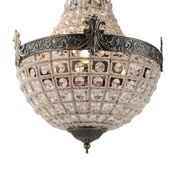 Vintage Royal Imperij Kristalno Steklo LED Sodobne Evrope, Lestenec Lučka za Keramiko Luči G9 Za dnevno sobo, spalnico, kuhinjo, kavarna, trgovina